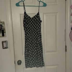 Old Navy Black and White Pattern Dress